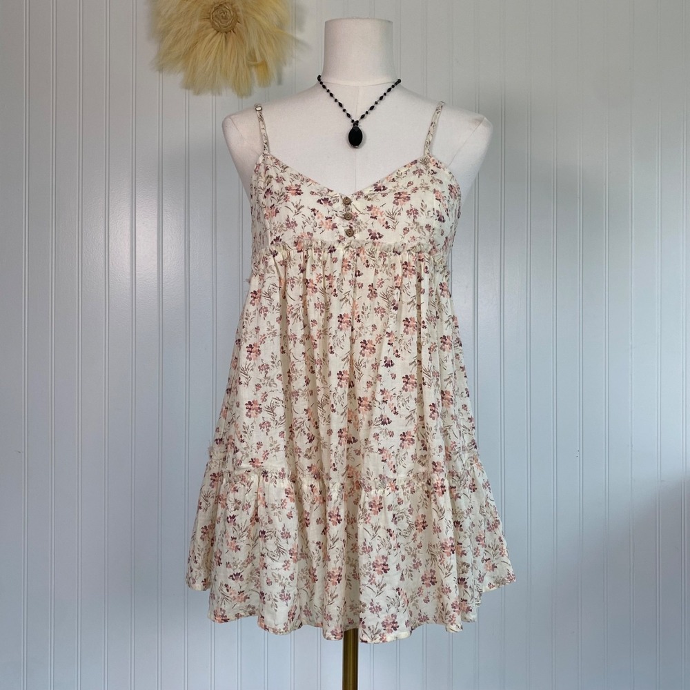 Becool Womens‎ Babydoll Cottagecore Top Size S Boho Dainty Floral Feminine Fairy